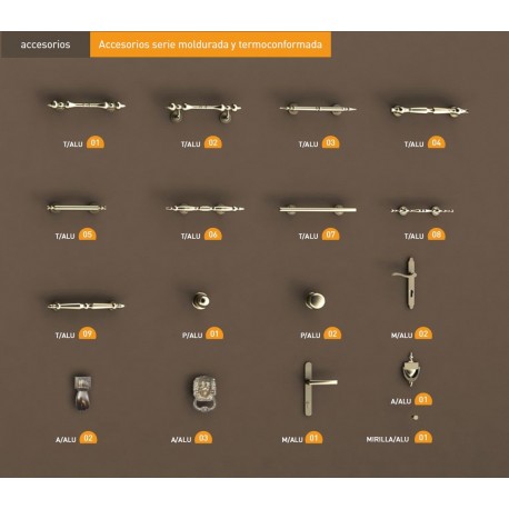 ACCESORIOS SERIE MOLDURADA Y TERMOCONFORMADA